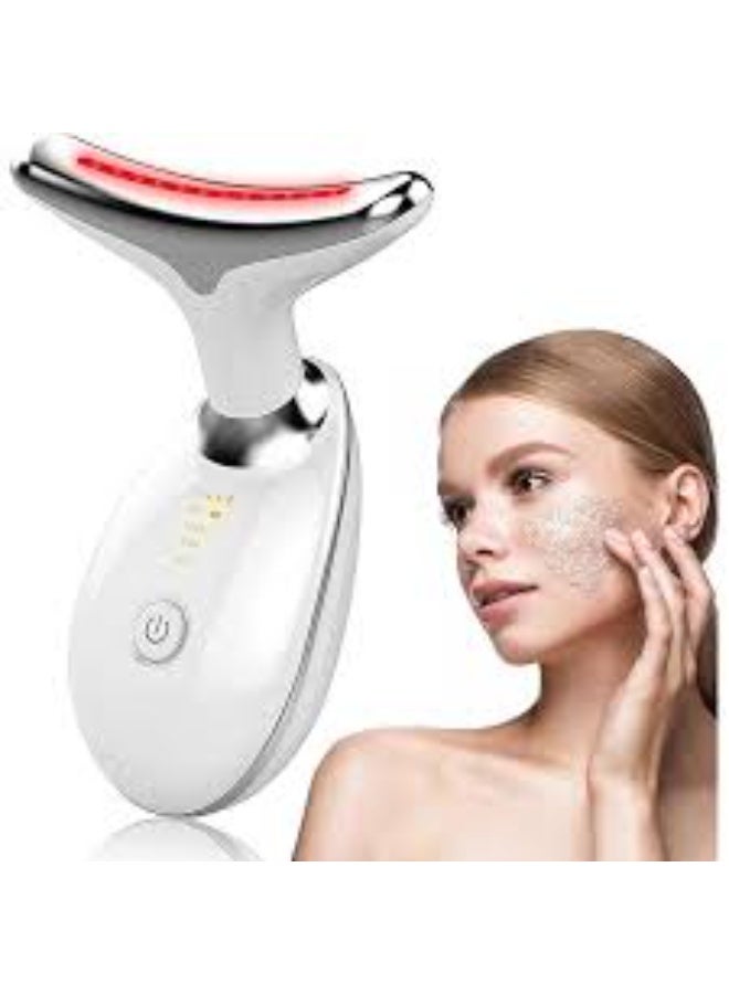 EMAAZZ LLC LED Light Therapy Neck & Face Massager | Electric Skin Tightening Anti Aging and Wrinkle Removal Beauty Device - Image 1